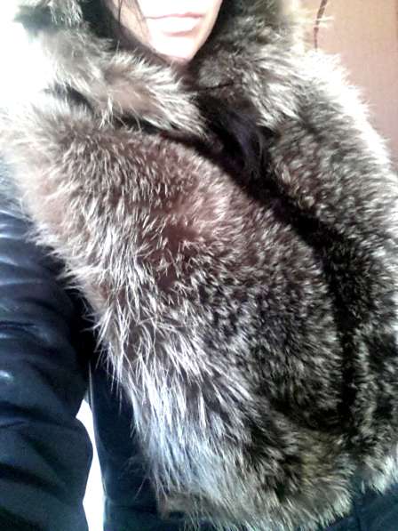 Зимняя кожаная куртка с чернобуркой в Москве