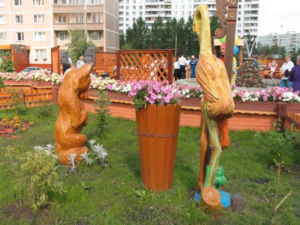 деревянные скульптуры в Подольске фото 15