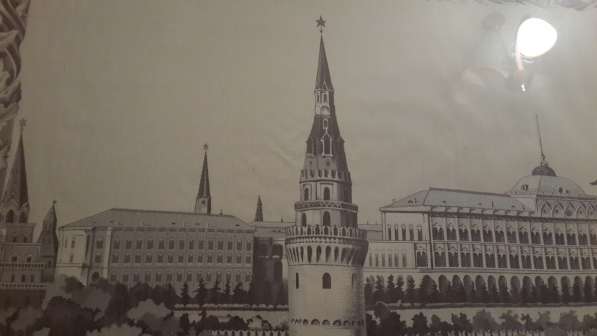 Панно шелковое Кремль.800летие Москвы.1947года в Москве фото 4