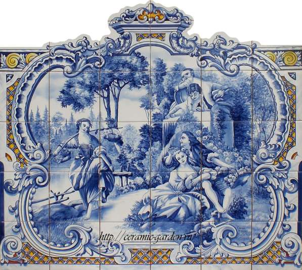 панно на плитке,ручная роспись на плитке из Португалии в Москве фото 7