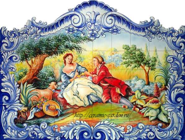 панно на плитке,ручная роспись на плитке из Португалии в Москве фото 6