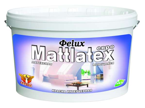 Краска "Mattlatex"-Евро моющаяся ГОСТ 14 кг