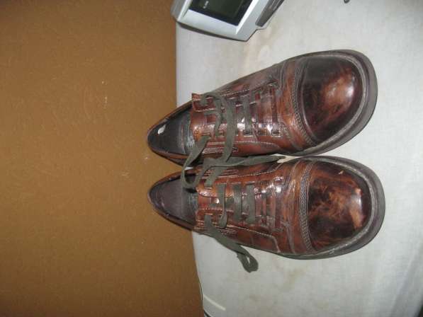 кожаные мужские туфли 41 коричневого цвета