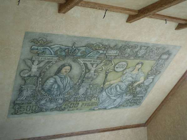 Роспись стен, потолка, барельеф, декоративная штукатурка в Нижнем Новгороде фото 4