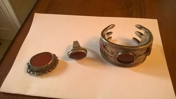 Серебрянные изделия 18 век(восток)браслет,брошь,кольцо. в Москве фото 4