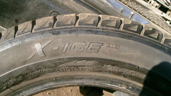 Продаю шины зимние Michelin X-ICE-2 195/60 R16 " липучка " в Орехово-Зуево фото 3
