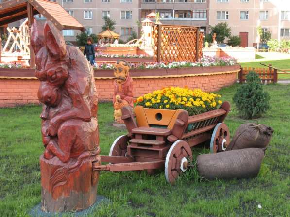 деревянные скульптуры в Подольске фото 16