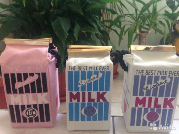 Женская сумка Milk в виде пакета молока