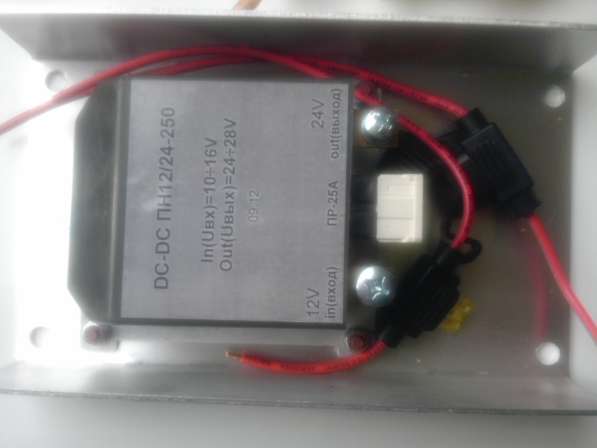 Вход-12 VDC to 24 VDC Voltage Converter (Booster)