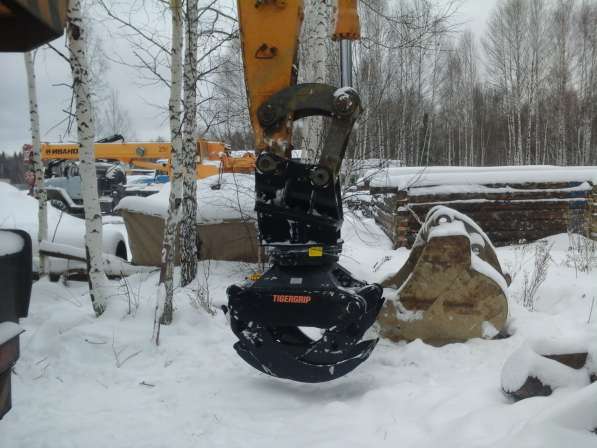 Лесной захват с ротатором для жесткого монтажа на экскаватор в Красноярске фото 5