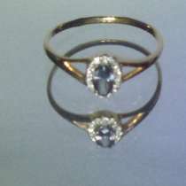 Золотое кольцо с Александритом и бриллиантами, в Москве