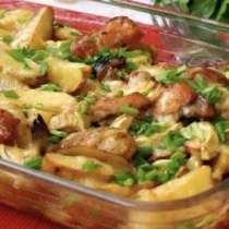 Филе индейки, запечённое с картофелем и шампиньонами, в Ставрополе