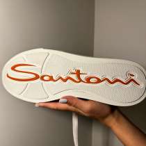 Кеды Santoni бежевый с белыми элементами, в Москве