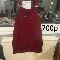 Женский сарафан джынсовый бордовый, в Санкт-Петербурге