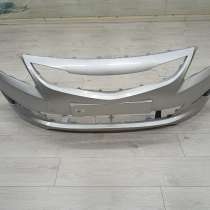 Бампер передний в цвет серебристый 865114l500rhm технопласт, в Москве