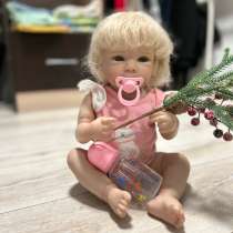 Кукла реборн девочка 45 см к ней идёт соска бутылочка и Боди, в Москве