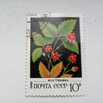 Марка 10к 1982 год СССР Костяника, в Москве