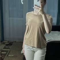 Футболка бежевая женская, O’Stin, размер XS, в Ставрополе