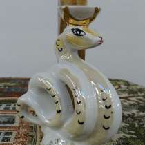 Фарфоровая Статуэтка Змея Подсвечник Ф-к Вербилки СССР, в Москве