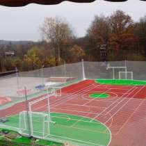 Строительство спортивных площадок для мини футбола, теннисны, в Екатеринбурге