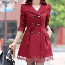 Плащ с кружевом по низу, в Новосибирске